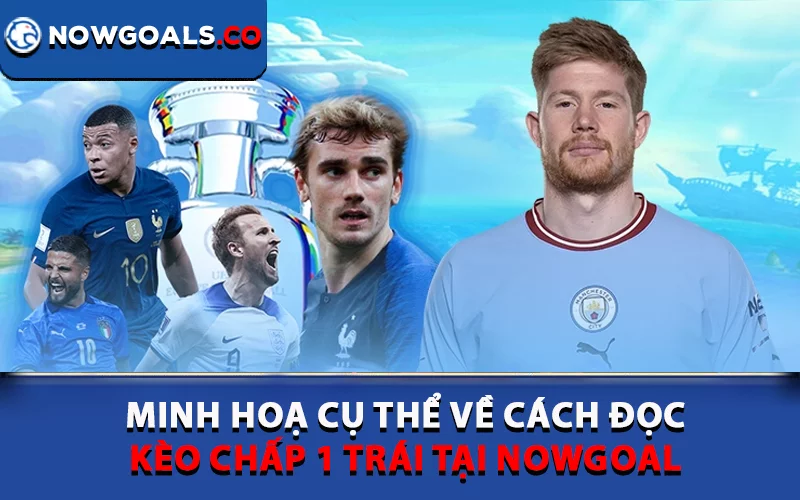 Minh hoạ cụ thể về cách đọc kèo chấp 1 trái tại Nowgoal